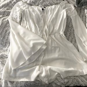 Missguided White Romper